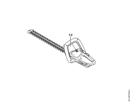 Cortasetos con acumulador (HSA) HSA 45 Níºmero de máquinaÂ  de la marca Stihl